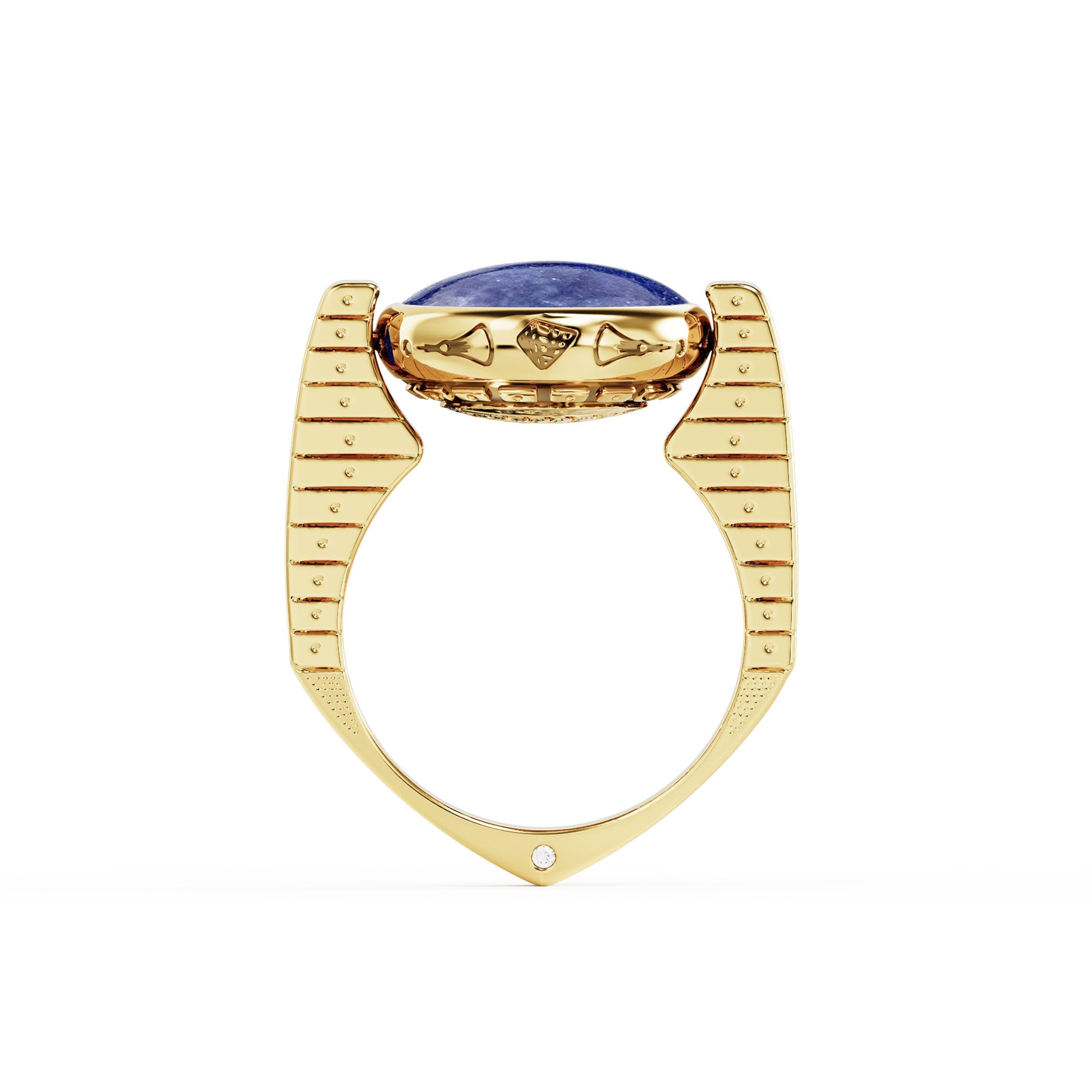 Swivel Horus Ring – mother of gold